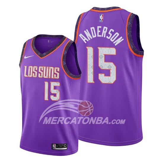 Maglia Phoenix Suns Ryan Anderson Citta Edition Viola